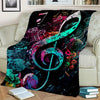 Music Note Soft Throw Blanket