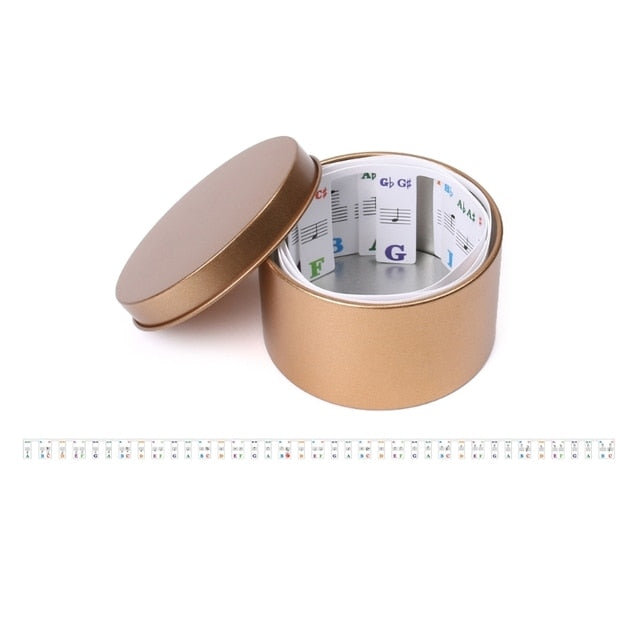 61/88 Keys Removable Piano Key Label Stickers