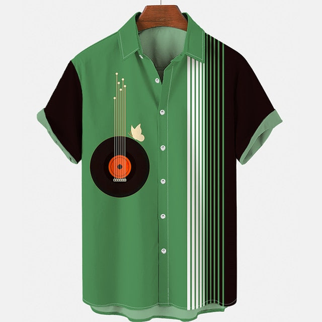 3D Saxophone Hawaiian Shirt