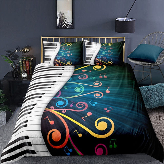 Stunning Piano Music Bedding Set