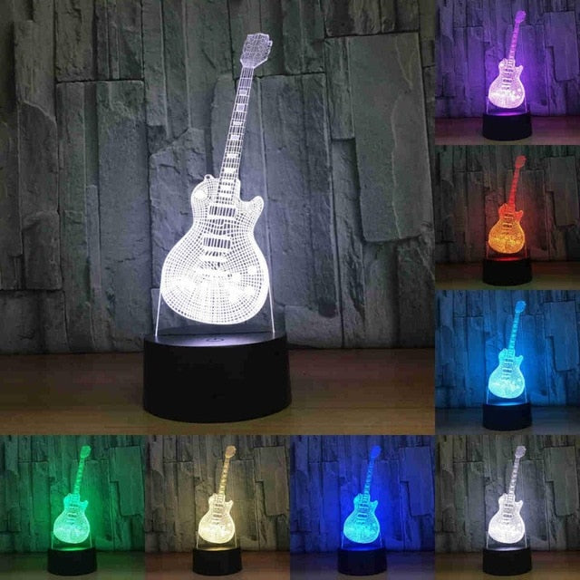 Music Instruments 3D Lamp