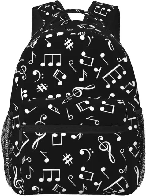 Music Notes Piano Print Backpack