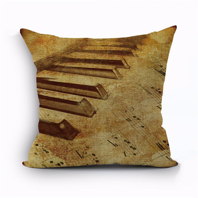 Music Instrument Cushion Cover