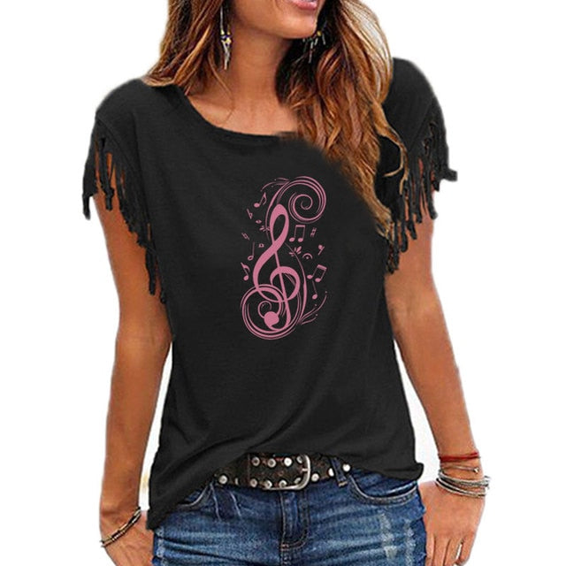 Musical Note Graphic Shirt