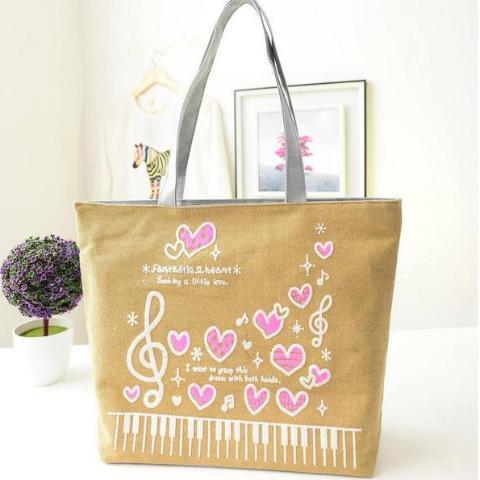 Music Notation Tote Bag