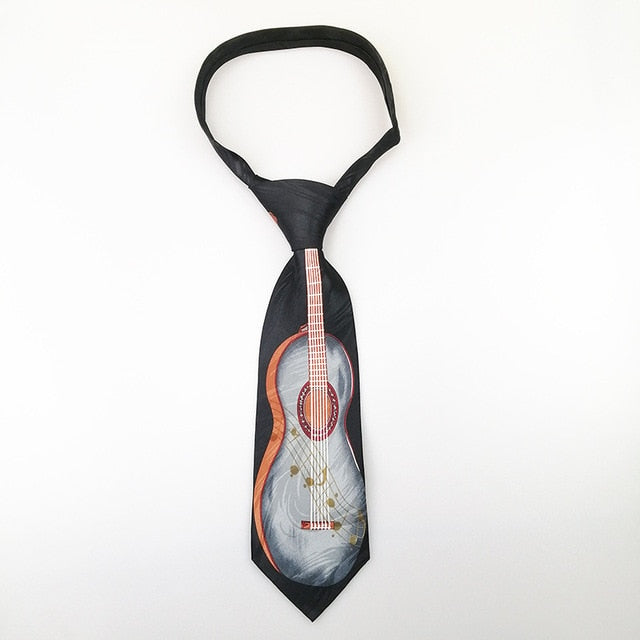 Guitar Saxophone Tie