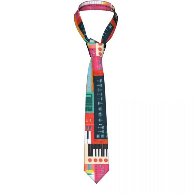 Music Note Pattern Tie