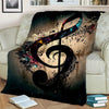 Music Note Soft Throw Blanket