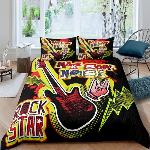 Rock Jazz Music Bedding Set