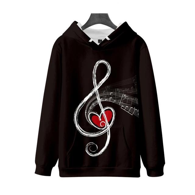 Music Notes Casual Hoodie