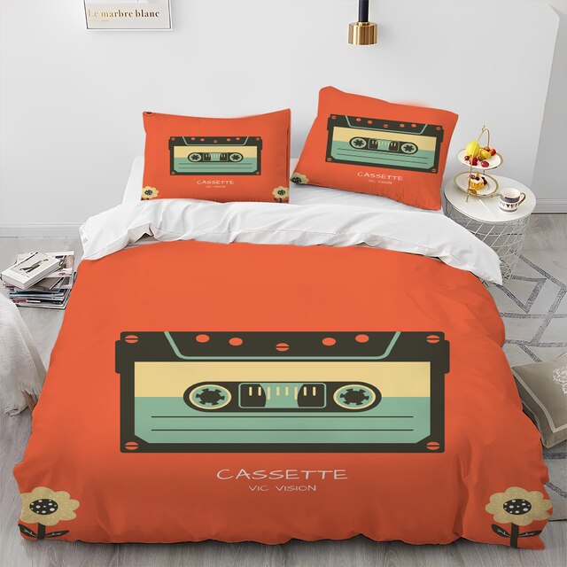 Retro Cassette Bedding Set