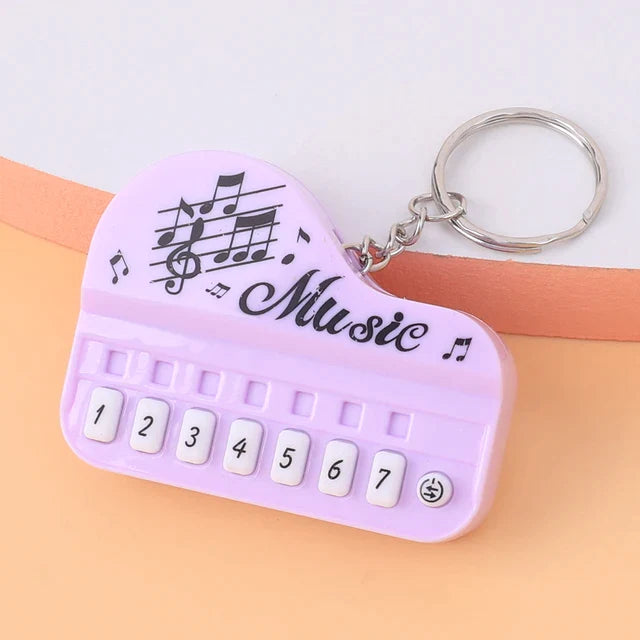 Mini Music Electronic Piano Keychain