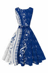 Vintage Music Note Piano Dress