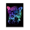Colorful Animal Headphone Canvas Art
