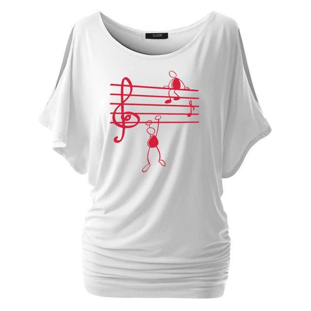 Music Notes Short Sleeve T-Shirt