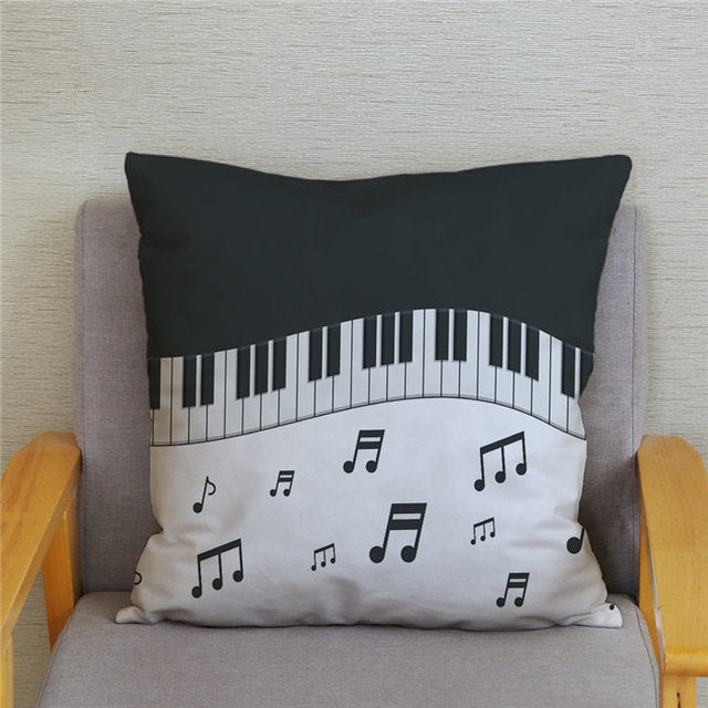 Sheet Music Print Cushion Cover