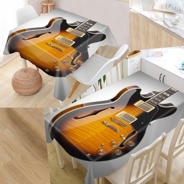 Guitar Music Custom Tablecloths
