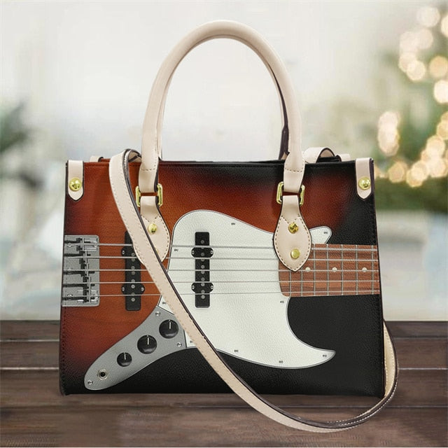 Vintage Music Guitar Handbag