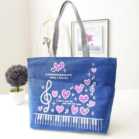 Music Notation Tote Bag