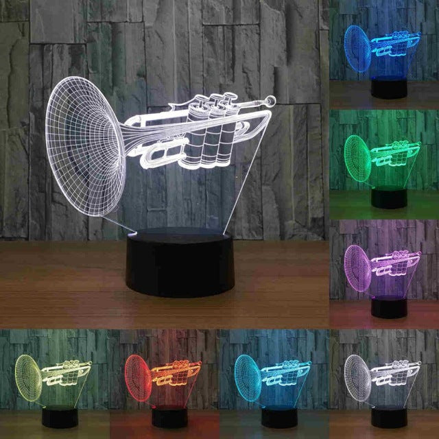 Music Instruments 3D Lamp