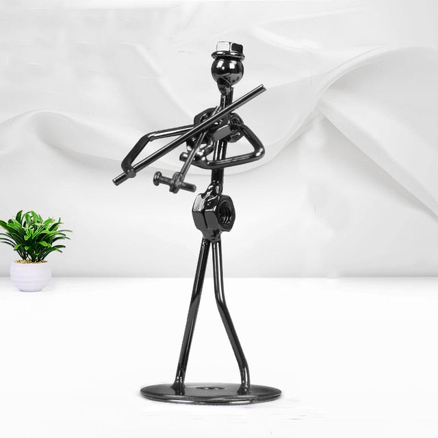 Metal Musician Figurine