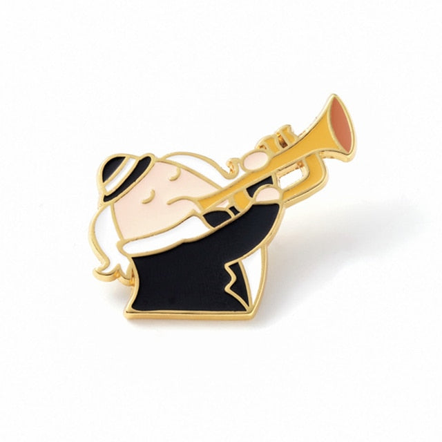 Cute Musician Enamel Pin Collection