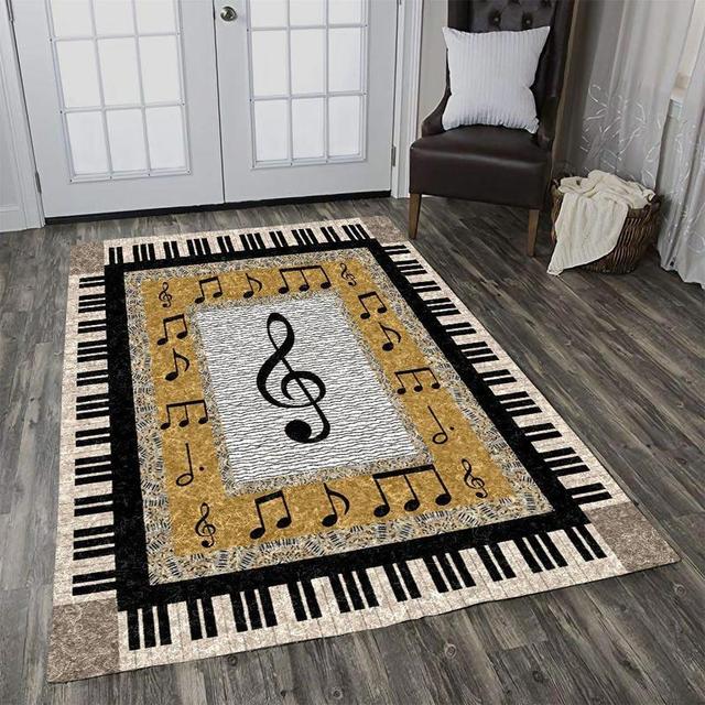 Piano Music Printed Carpet