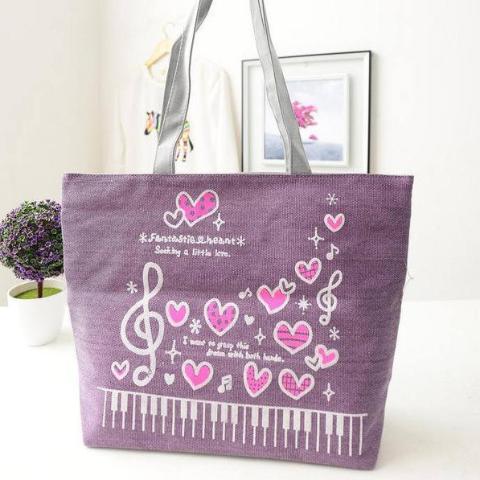 Music Notation Tote Bag