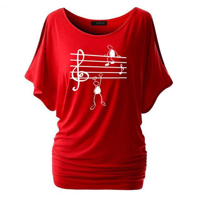 Music Notes Short Sleeve T-Shirt