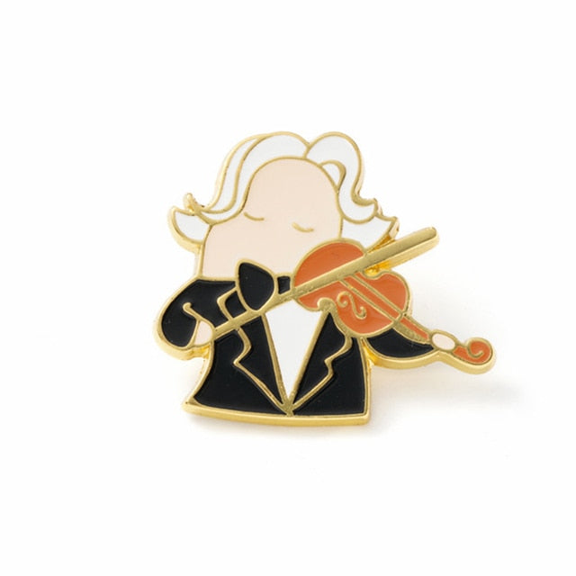 Cute Musician Enamel Pin Collection