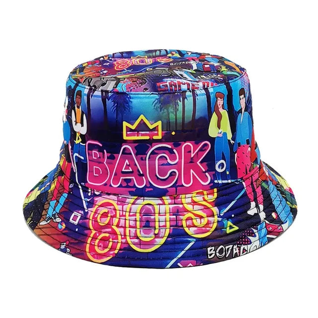 Music Print Double-Sided Bucket Hat