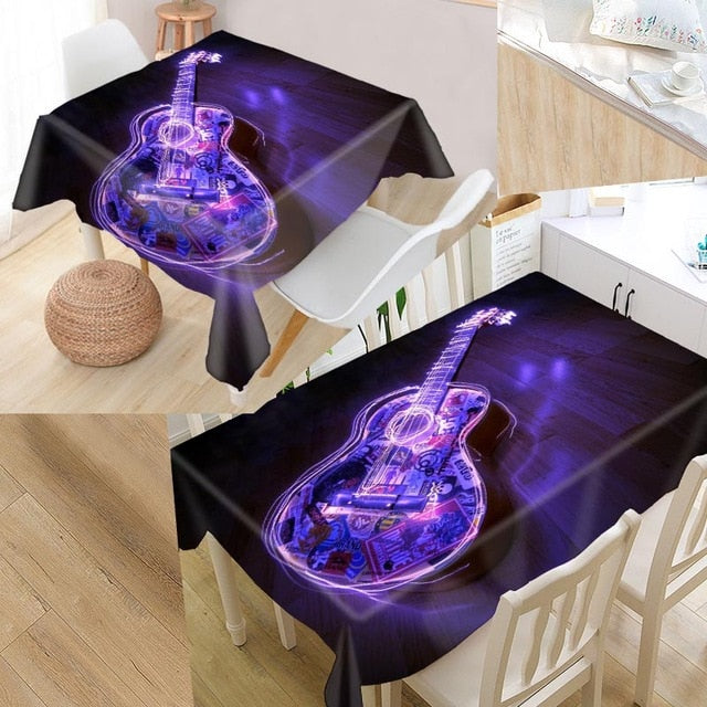Guitar Music Custom Tablecloths