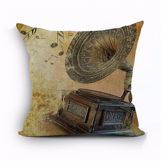 Music Instrument Cushion Cover