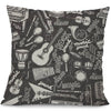 Fashionable Music Note Pillow Case - White & Black - { shop_name }} - Review