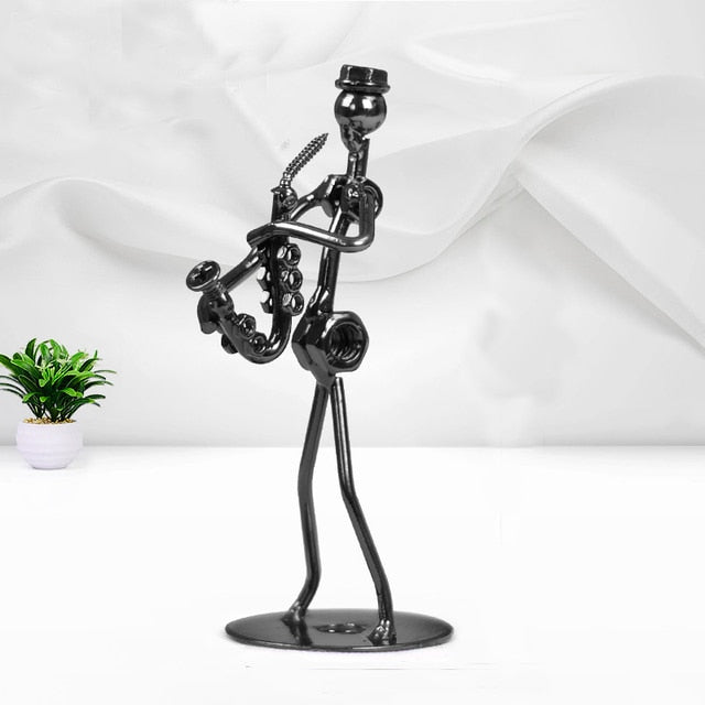Metal Musician Figurine