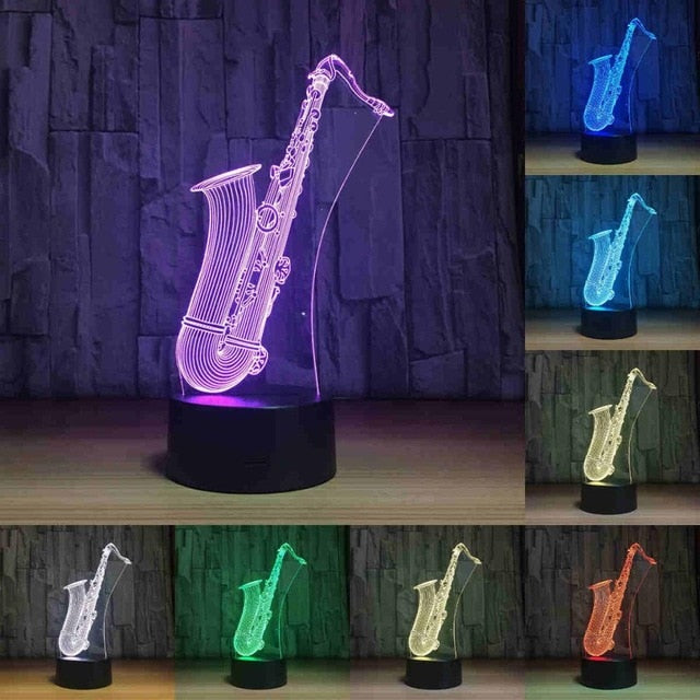 Music Instruments 3D Lamp