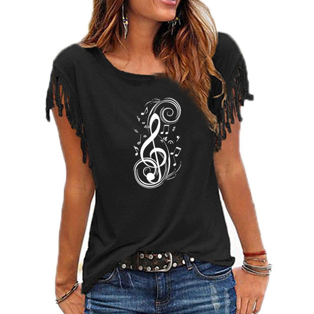 Musical Note Graphic Shirt
