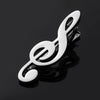 Elegant Music Clef Piano Tie Clip