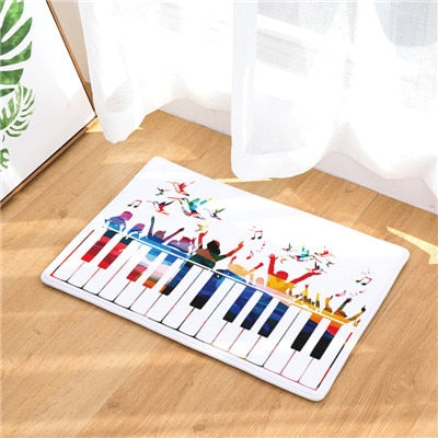 Music Note Printed Doormats