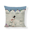 Music Snowman Christmas Pillowcase