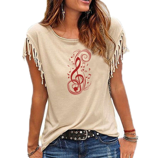 Musical Note Graphic Shirt