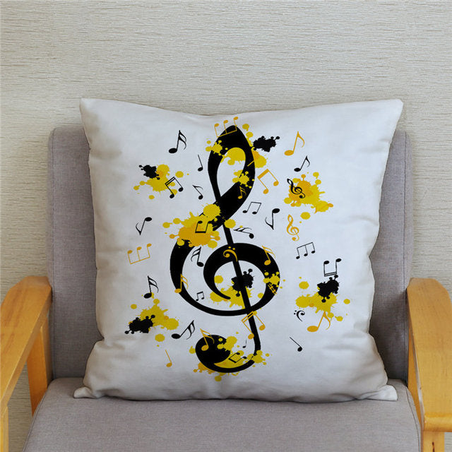 Sheet Music Print Cushion Cover