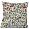 Fashionable Music Note Pillow Case - Mixed Color - { shop_name }} - Review