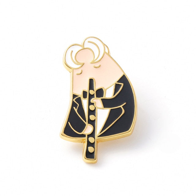 Cute Musician Enamel Pin Collection