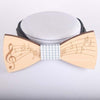 Wooden Music Notes Bow Tie