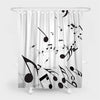 Music Notes Shower Curtain