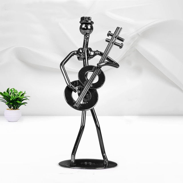 Metal Musician Figurine