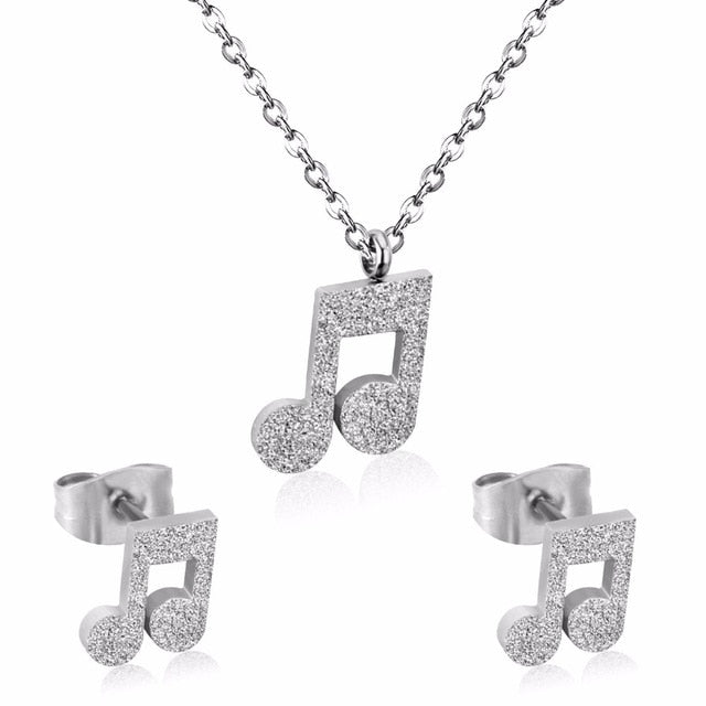 Free - Music Note Jewelry Set