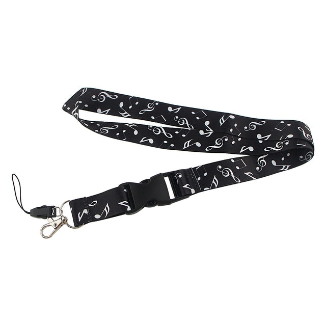 Music Piano Lanyard Vertical Card Holder
