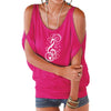 Music Treble Clef Off Shoulder Top